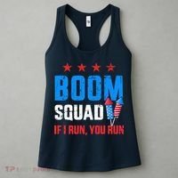 Independence Day 4th Of July Boom Squad If I Run You Run Women's Tank Top thumb 3