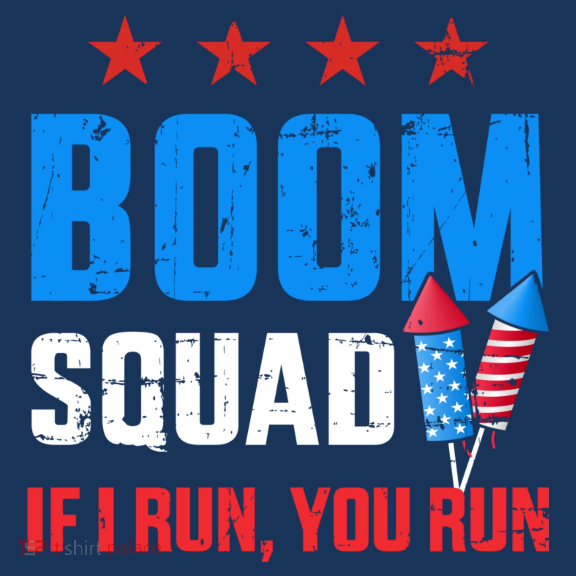 Independence Day 4th Of July Boom Squad If I Run You Run Women's Tank Top
