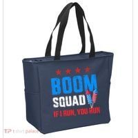Independence Day 4th Of July Boom Squad If I Run You Run Tote Bag thumb 2