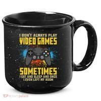 I Don't Always Play Video Games Funny Gamer 15oz Campfire Ceramic Mug thumb 0