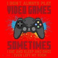 I Don't Always Play Video Games Funny Gamer Santa Hat thumb 1