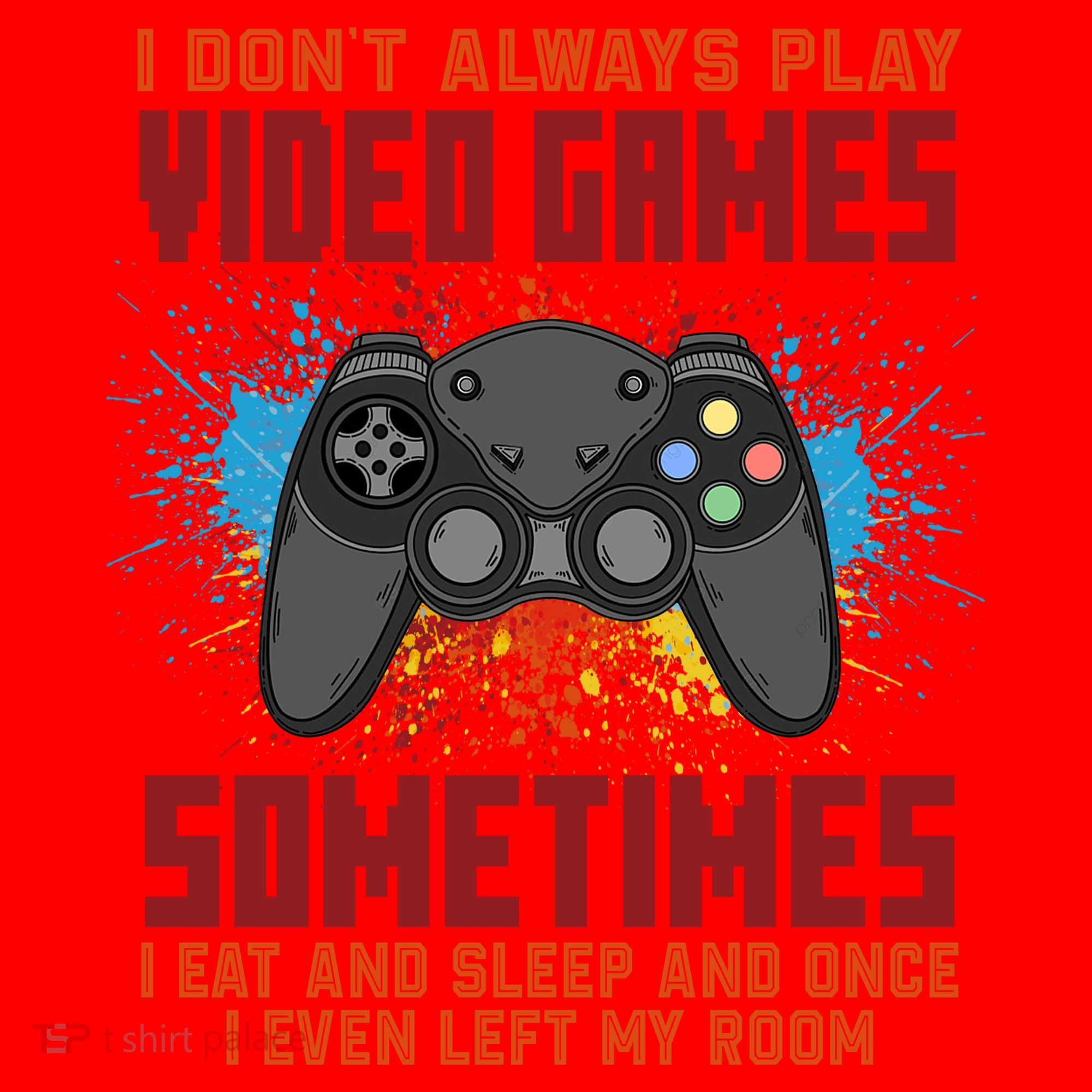 I Don't Always Play Video Games Funny Gamer Santa Hat