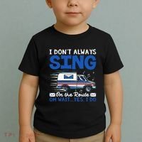 I DonT Always Sing On The Route Funny Rural Mail Carrier Toddler T-Shirt thumb 2