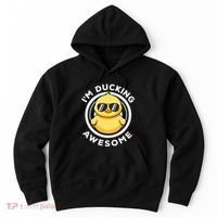 IM Ducking Awesome I Love Duck Lovers Funny Rubber Duck Hoodie thumb 0