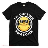 IM Ducking Awesome I Love Duck Lovers Funny Rubber Duck T-Shirt thumb 0