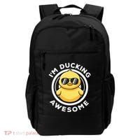 IM Ducking Awesome I Love Duck Lovers Funny Rubber Duck Backpack thumb 0