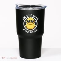 IM Ducking Awesome I Love Duck Lovers Funny Rubber Duck Tumbler thumb 0