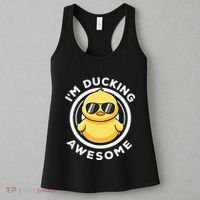 IM Ducking Awesome I Love Duck Lovers Funny Rubber Duck Women's Tank Top thumb 3