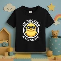 IM Ducking Awesome I Love Duck Lovers Funny Rubber Duck Toddler T-Shirt thumb 3