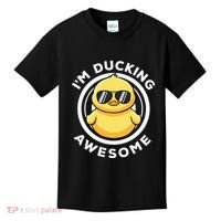 IM Ducking Awesome I Love Duck Lovers Funny Rubber Duck Kids T-Shirt thumb 0