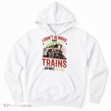 I Don't Always Stop And Look At Trains Gift Hoodie