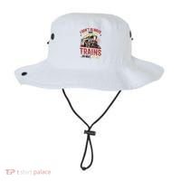 I Don't Always Stop And Look At Trains Gift Bucket Hat thumb 0