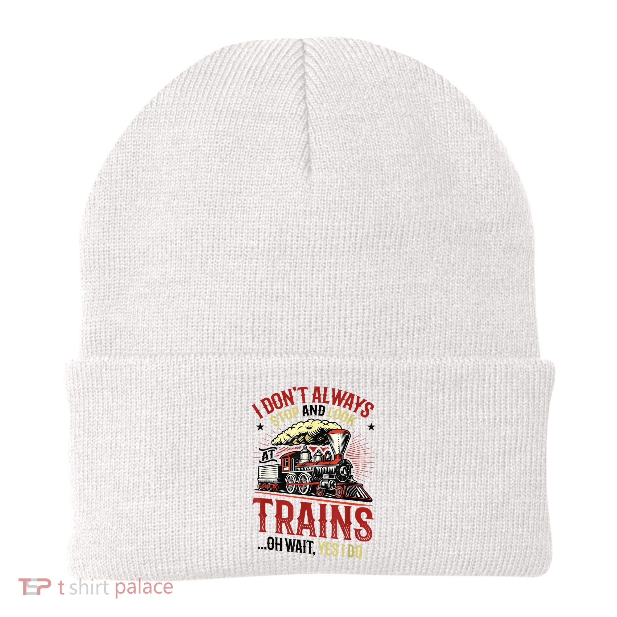 I Don't Always Stop And Look At Trains Gift Beanie