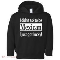 I Didn't Ask To Be Mexican I Just Got Lucky Toddler Hoodie thumb 0