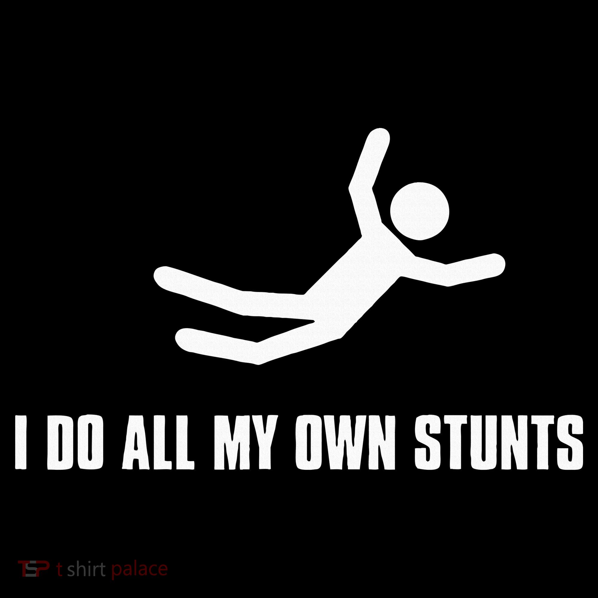 I Do All My Own Stunts Dark Women's Hoodie