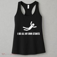 I Do All My Own Stunts Dark Women's Tank Top thumb 3