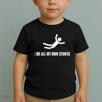 I Do All My Own Stunts Dark Toddler T-Shirt thumb 2