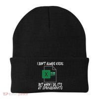 I Don't Always Excel But When I Do It's At Spreadsheets Beanie thumb 0