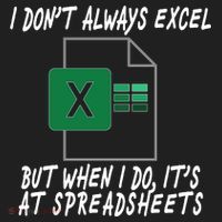 I Don't Always Excel But When I Do It's At Spreadsheets Golf Towel thumb 3