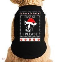 I Do As I Please Boston Terrier Ugly Christmas Sweater Cute Gift Doggie Tank thumb 0