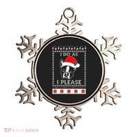 I Do As I Please Boston Terrier Ugly Christmas Sweater Cute Gift Ornament thumb 0