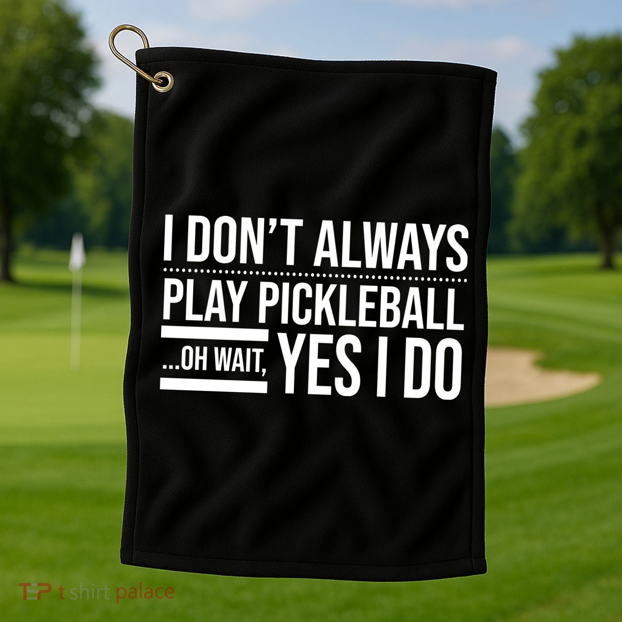 I Don't Always Play Pickleball Oh Wait Yes I Do Golf Towel