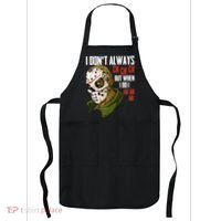 I Dont Always Ch Ch Ch Lazy Halloween Costume Horror Movie Apron thumb 0