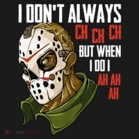 I Dont Always Ch Ch Ch Lazy Halloween Costume Horror Movie Apron thumb 3