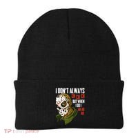 I Dont Always Ch Ch Ch Lazy Halloween Costume Horror Movie Beanie thumb 0