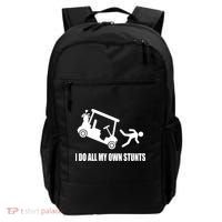I Do All My Own Stunts Funny Golfer Backpack thumb 0