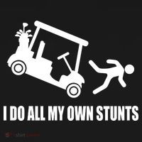 I Do All My Own Stunts Funny Golfer Women's Hoodie thumb 2