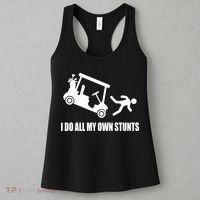 I Do All My Own Stunts Funny Golfer Women's Tank Top thumb 3