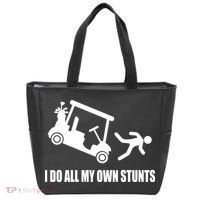 I Do All My Own Stunts Funny Golfer Tote Bag thumb 0