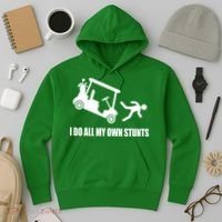 I Do All My Own Stunts Funny Golfer Hoodie thumb 3