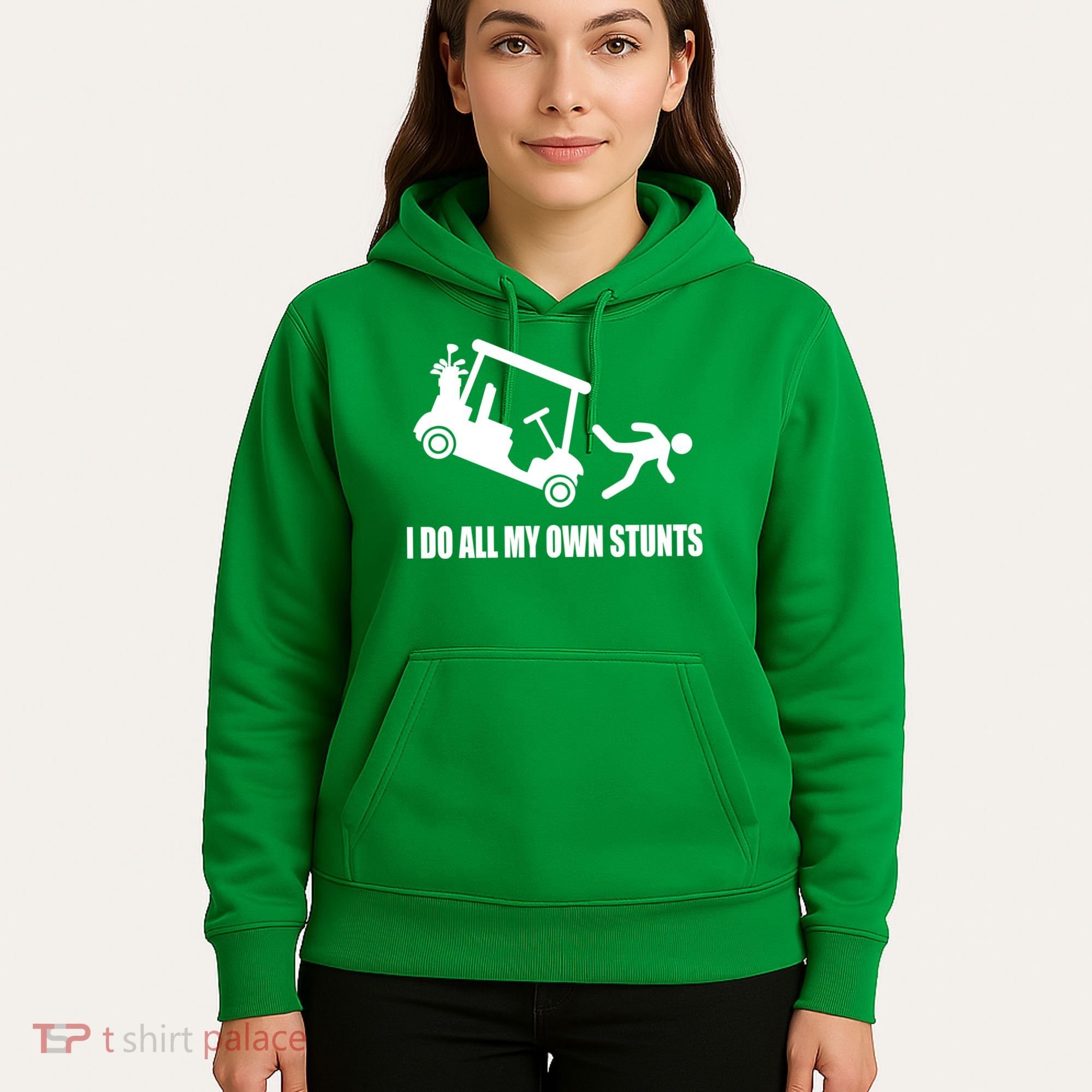 I Do All My Own Stunts Funny Golfer Hoodie