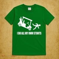 I Do All My Own Stunts Funny Golfer T-Shirt thumb 5