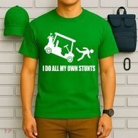 I Do All My Own Stunts Funny Golfer T-Shirt thumb 6
