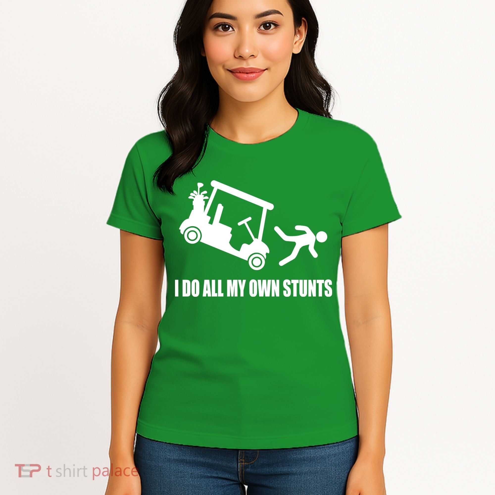 I Do All My Own Stunts Funny Golfer Women's T-Shirt