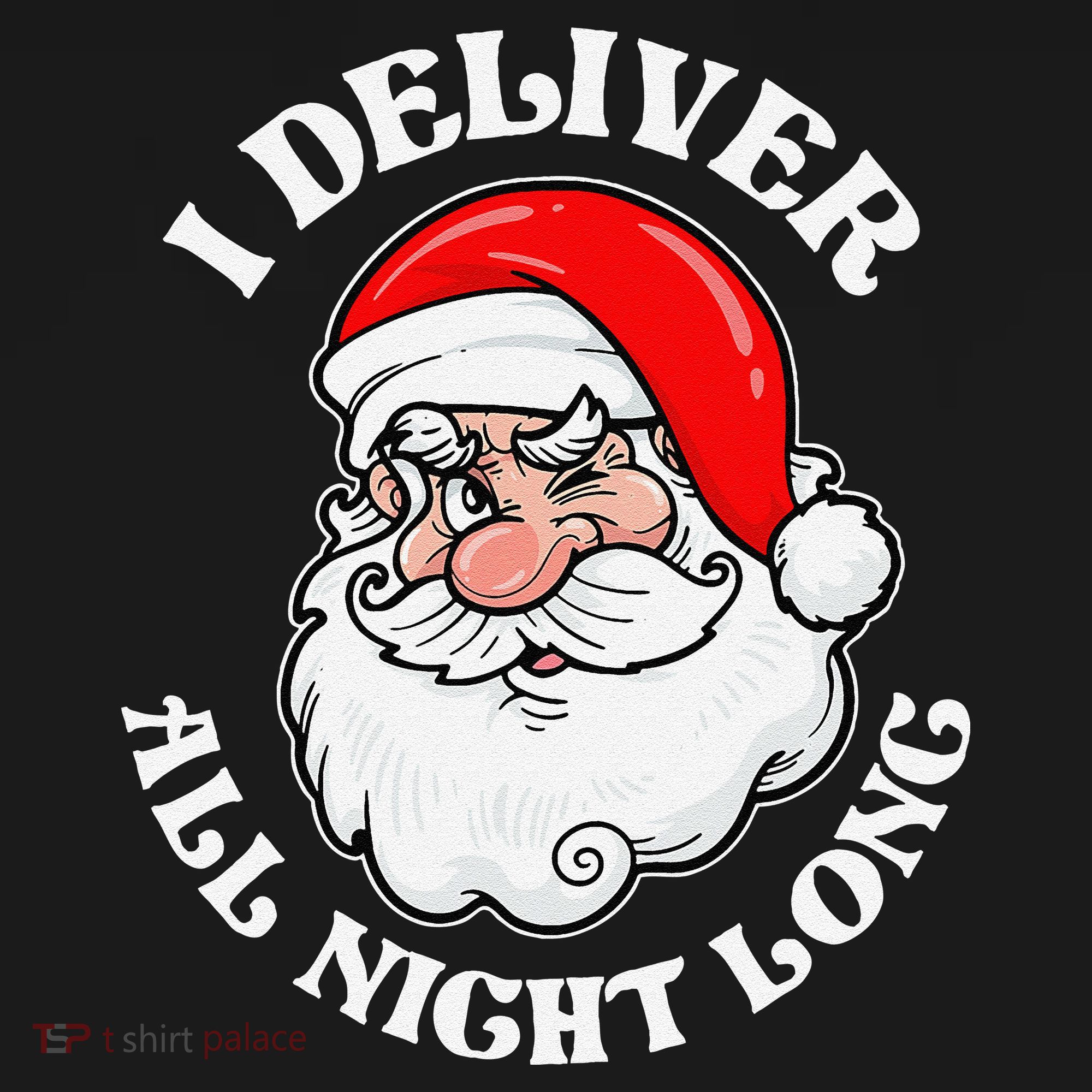 I Deliver All Night Long Naughty Christmas Dirty Xmas Santa Women's Tank Top
