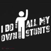 I Do All My Own Stunts Apron thumb 3