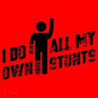 I Do All My Own Stunts Santa Hat thumb 1