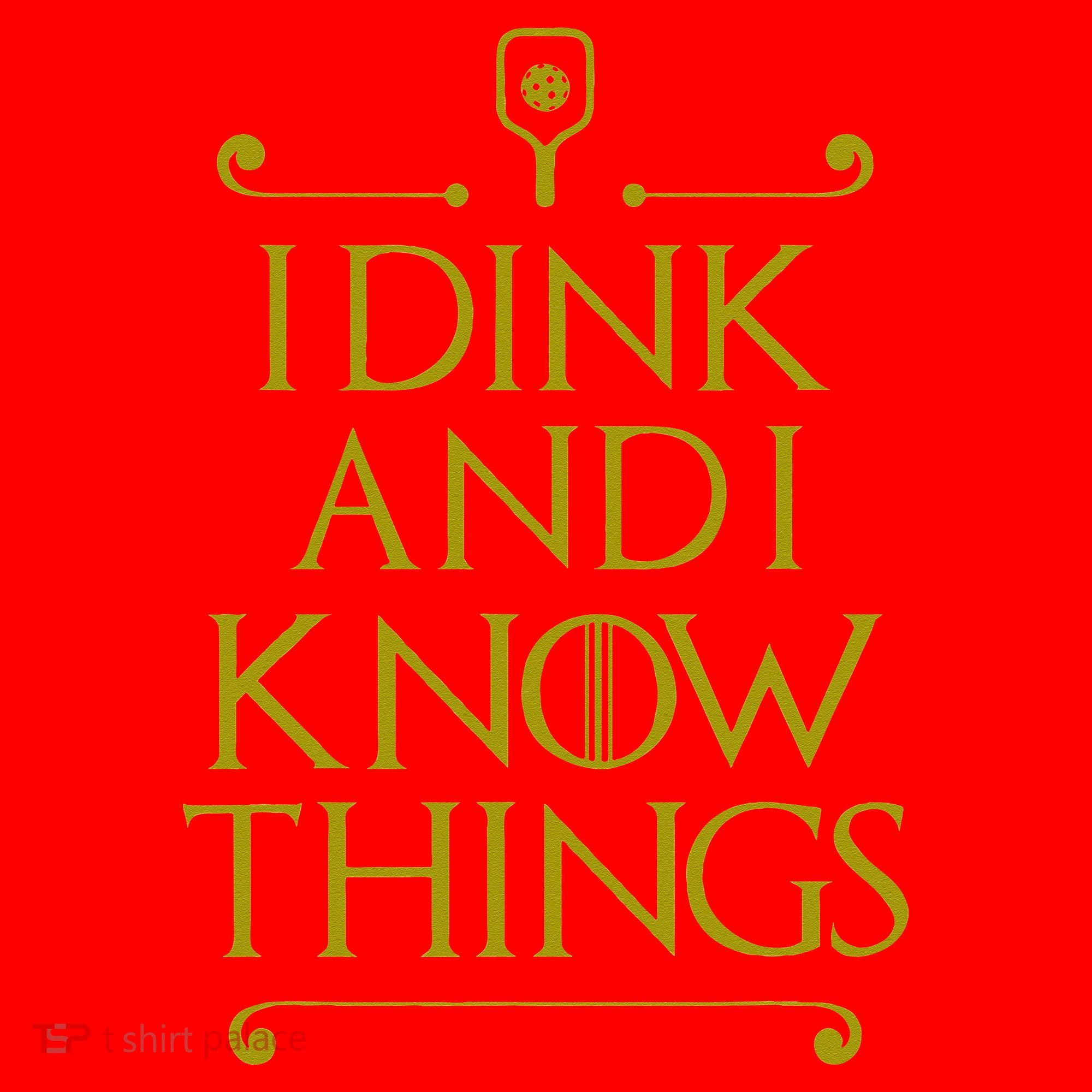 I Dink And I Know Things Funny Pickleball Santa Hat
