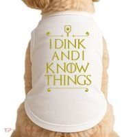 I Dink And I Know Things Funny Pickleball Doggie Tank thumb 0