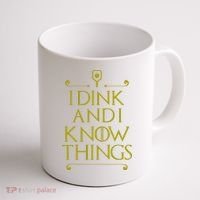 I Dink And I Know Things Funny Pickleball Coffee Mug thumb 1
