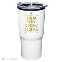 I Dink And I Know Things Funny Pickleball Tumbler thumb 0