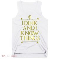 I Dink And I Know Things Funny Pickleball Tank Top thumb 0