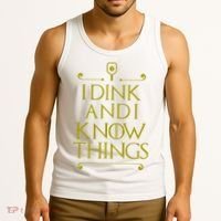 I Dink And I Know Things Funny Pickleball Tank Top thumb 3