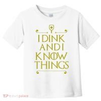 I Dink And I Know Things Funny Pickleball Toddler T-Shirt thumb 0