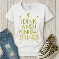 I Dink And I Know Things Funny Pickleball Women's T-Shirt thumb 3