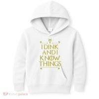 I Dink And I Know Things Funny Pickleball Kids Hoodie thumb 0
